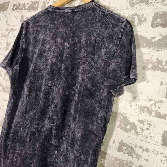 Grateful Dead Acid Wash Dancing Bear Graphic T-Shirt Men Grey Distressed Retro - Picture 12 of 16